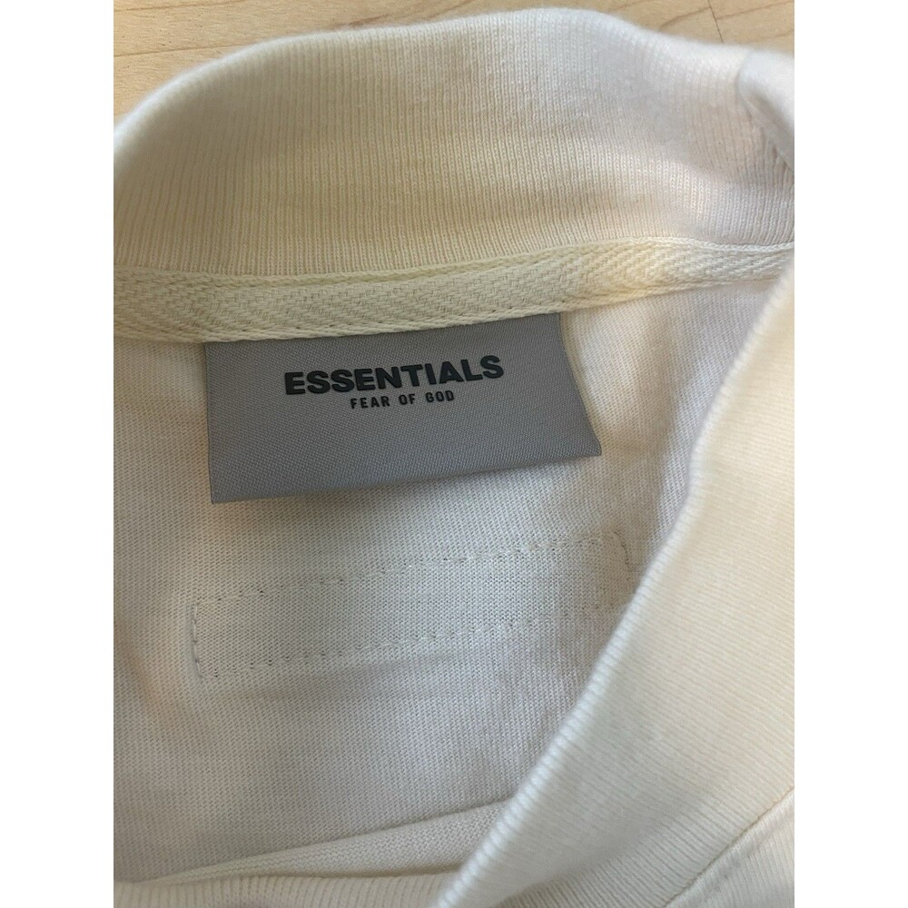 Fear Of God Essentials Men’s Long Sleeve Tee Buttercream Size XS - Picture 5 of 9